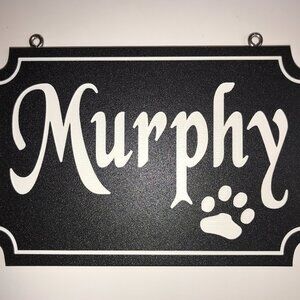 Routered Hanging Name Sign Murphy